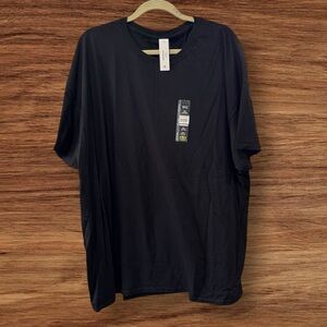 Black Men's ATHLETIC WORKS Crewneck T-Shirt 3XL NWT